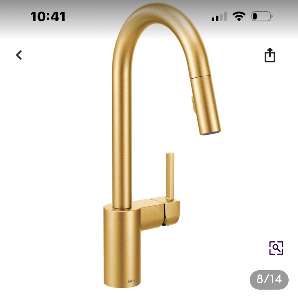 Moen Align Brushed Gold Pulldown Faucet